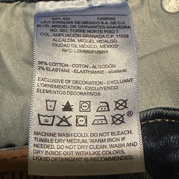 Signature by Levi Strauss & Co. Gold Label Women's high Skinny Jeans size 6/28 - Picture 8 of 11